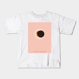 Lunar Eclipse - Orange Moon Kids T-Shirt